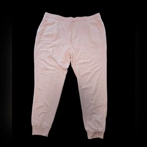 Yogalicious Lux Light Pink Jogger Pants, Size 1X, Gym, Activewear